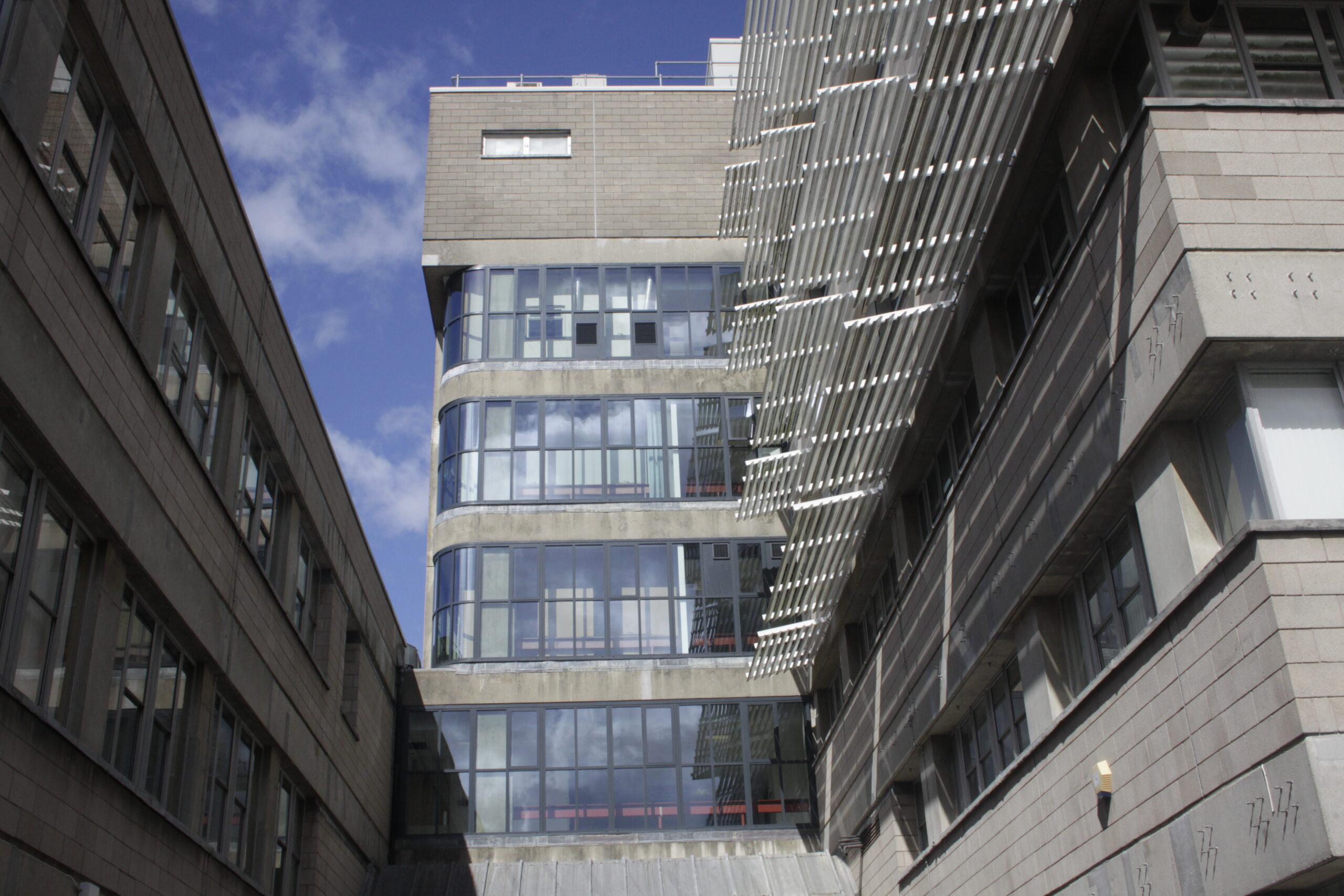 A view of Southampton General Hospital building.
